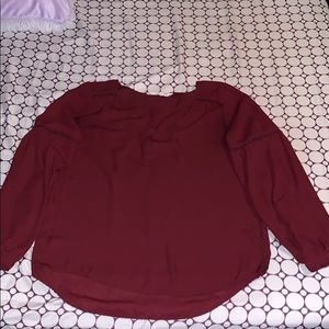Burgundy Blouse